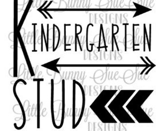 Back to School Design, School Clipart, Kindergarten Stud, SVG PNG DXF Cutting Machine File, Silhouette File, Cricut File, Tshirt Design