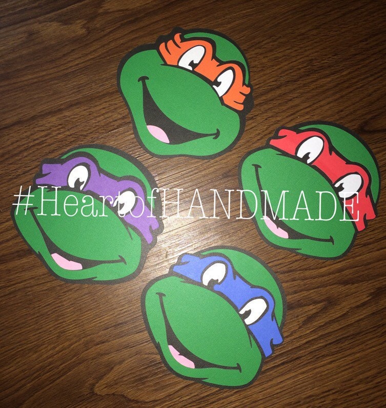 Teenage mutant ninja turtle die cut decorations by HeartofANGUIANO