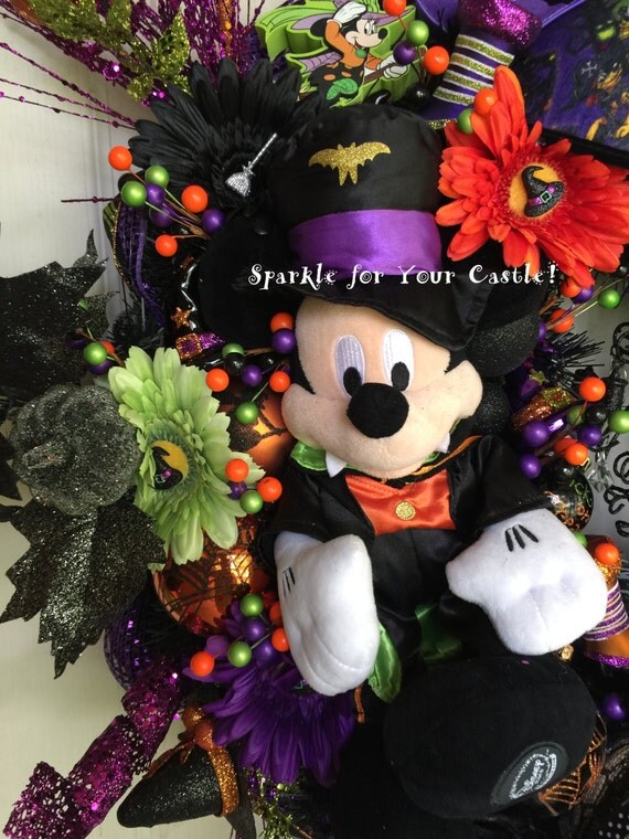 mickey minnie halloween plush