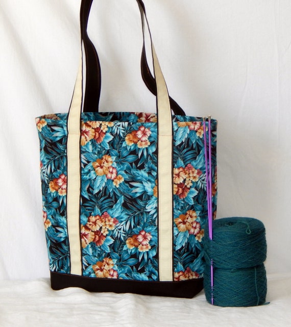 SALE 20% off Large zippered tote bag fully lined extra long