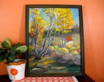 Vintage Framed Oil Painting