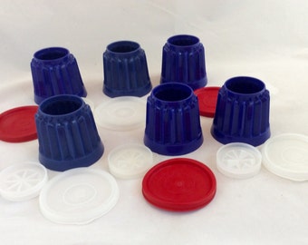Vintage Tupperware Jello Molds, Little Tupperware Jello Molds