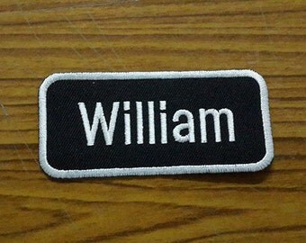 name uniform patch embroidered