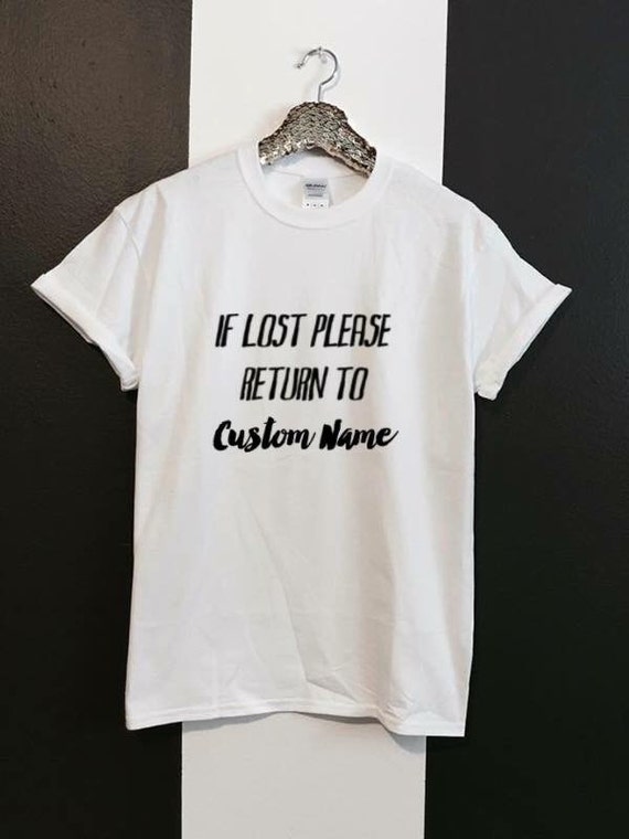 if lost shirt