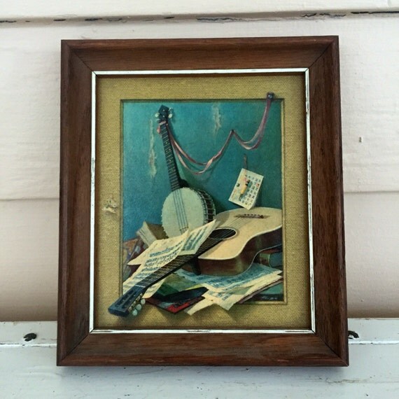 Vintage Guitar & Banjo Wall Art