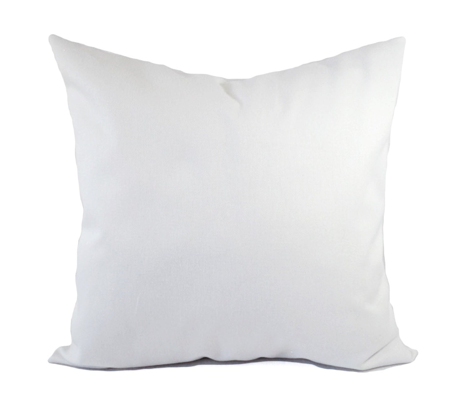 Two Solid White Pillow Covers White Throw Pillows White