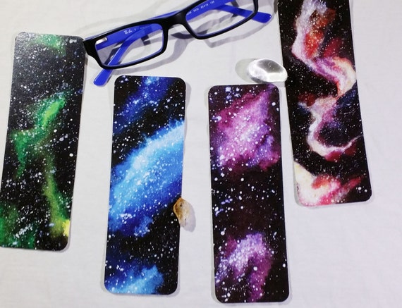 items similar to set of 4 watercolor galaxy space nebula