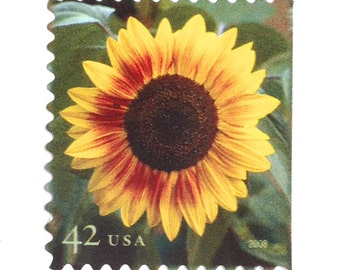 Sunflower stamp | Etsy