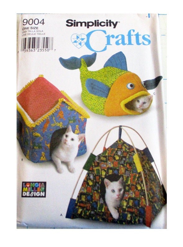 Simplicity 9004 CAT BED PATTERNS Small Lap by DesignRewindFashions