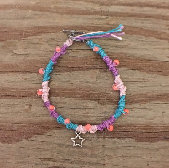 Water Resistant Bracelet with Star Charm surf by KtSLOStoked