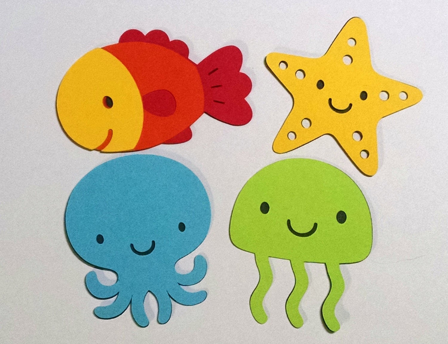 16 Under the Sea 3 inch die cut shapes