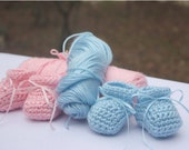 Boy Girl Baby Booties - Boy Girl Twin Booties - Newborn Boy Girl Twins Boy Girl Baby Booties - Boy Girl Twin Booties - Newborn Boy Girl Twins