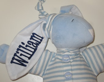 Personalized Bunny - 15 inch., Personalized Gifts, Baby Gifts, Rabbit, Baby Boy, Light Blue, Monogram, Monogrammed, Bunnys, Stuffed Animals