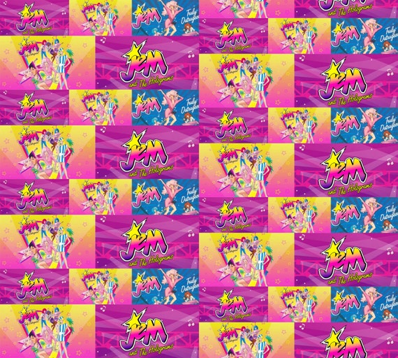 Jem and the holograms fabric