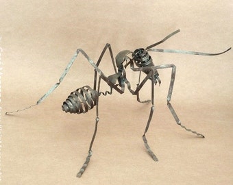 Contemporary art, Metal sculpture, Ants, Sculpture, Wall, Metal art, Insect, Environment, Ceiling, Home decor, Original, by Cosé Manzano