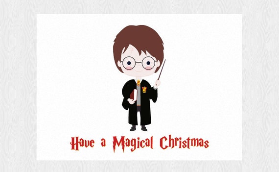 Harry Potter Christmas card Have a Magical Christmas PDF