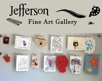 Fine Art Gallery - Personalized Vinyl Decal for wall or DIY sign board