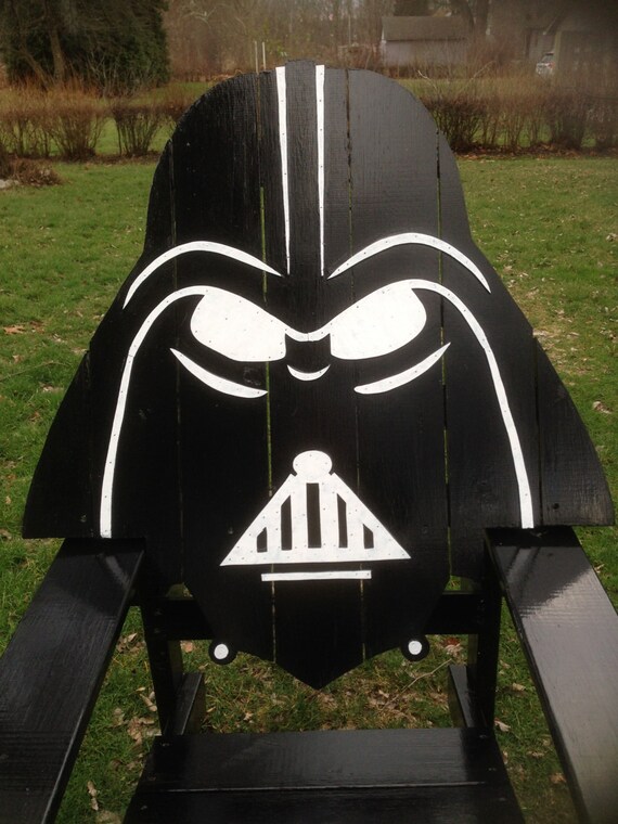 Darth Vader Adirondack Chair painted version Star wars themed