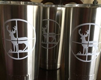 yeti cup decal deer scope mens hunting