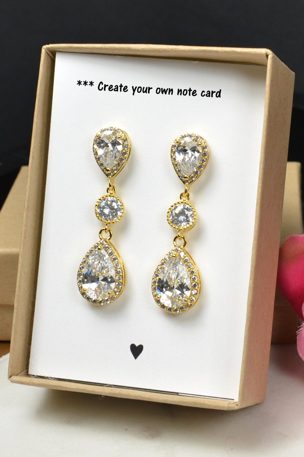 Gold Wedding Jewelry Bridesmaid Gift Bridesmaid Jewelry Bridal