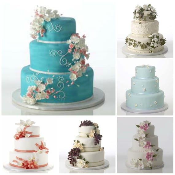 Complete Cake Kit Decorations for Weddings or Birthdays