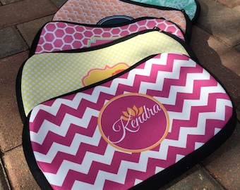 Monogrammed Cosmetic Bag Make-Up Bag, Bachelorette Gift, Bridesmaid Gift, Zip Up Cosmetic Bag