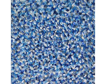 Acrylic Painting Large Original Modern Abstract Texture Palette Knife "WINTER RAPSODY".