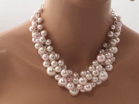 blush pearl necklace