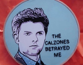 Ben Wyatt -Parks and Recreation Needlecraft Wall Decor Hoop