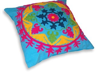 Indian embroidered cushion Cover