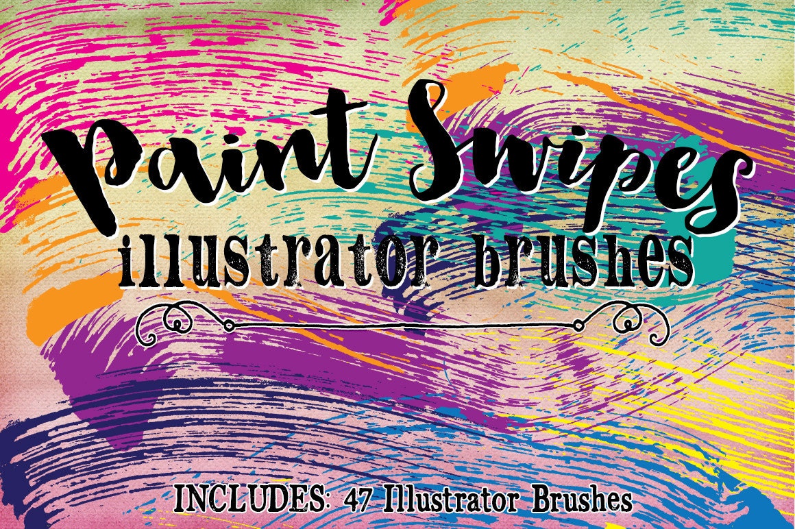  Paint  Swipe Illustrator  Brushes 47 Vector AI brushes for