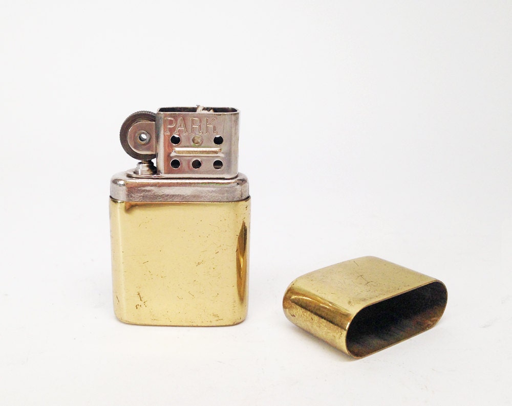 ANTIQUE BRASS LIGHTER - working Old Park Trench Style 1950s Lighter ...