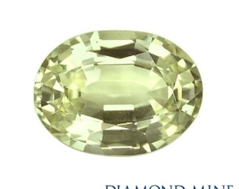 1.23 Carat Yellow Sapphire, Oval cut Sapphire, Loose Sapphire Gemstone, Yellow Gemstone, Non Heated Real Sapphire