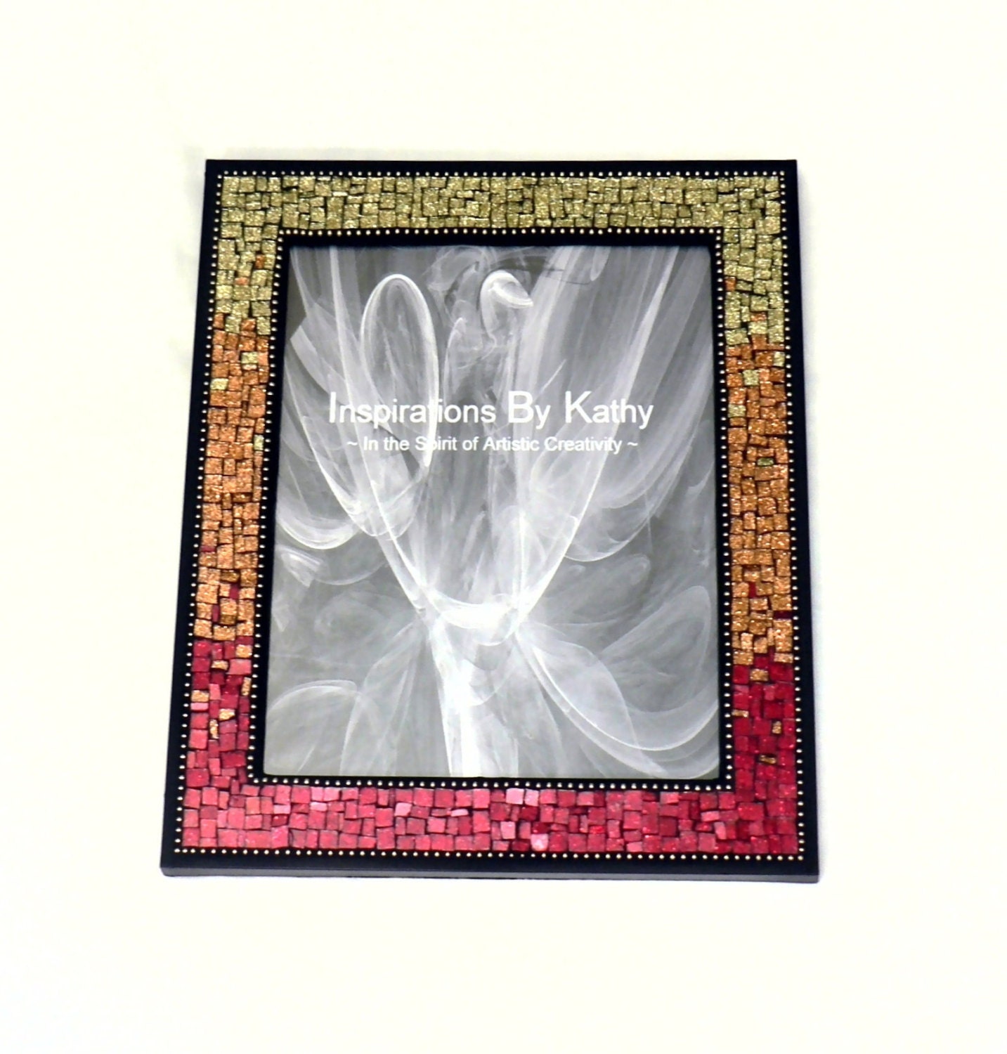 5x7 Picture Frame Glitter Glass Picture by InspirationsByKathyW