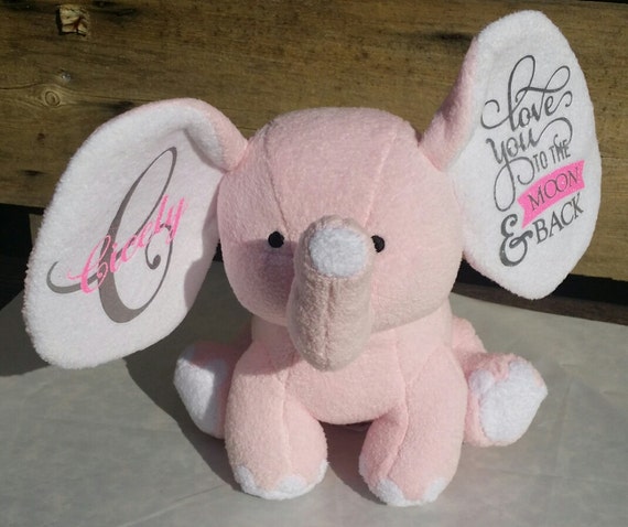 personalised teddy elephant