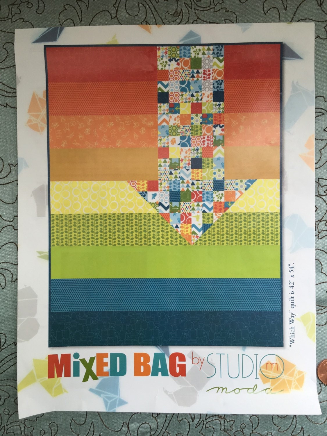 Mixed Bag Quilt Kit Studio M For Moda Fabrics