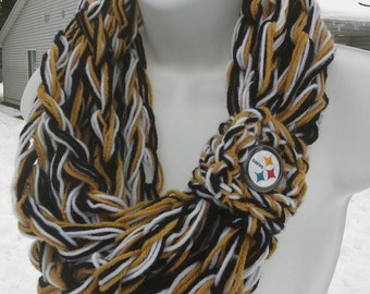 Steelers Infinity Scarf, Pittsburgh Steelers Scarf, Steelers Scarf, Steelers Accessories, Steelers Scarves, Pittsburgh Steelers, Steelers