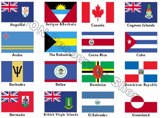 Flags of North America 37 Printable Flash by