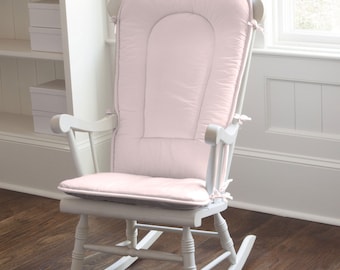 Solid Pink Rocking Chair Pad by Carousel Designs