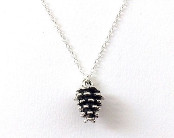 Sterling Silver Pinecone Necklace