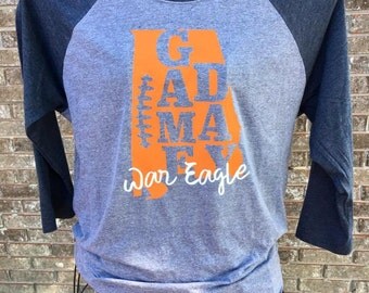 Auburn GameDay Raglan