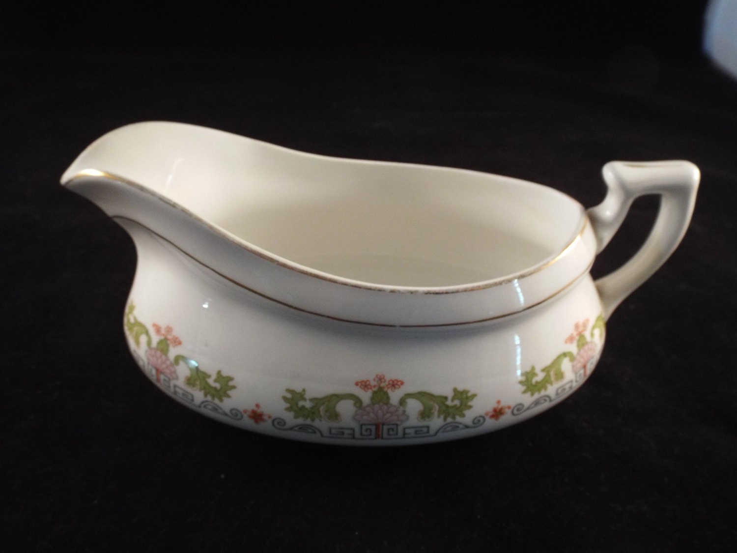 Edwin M Knowles China Gravy Boat 42 Gravy/Saucer Boat