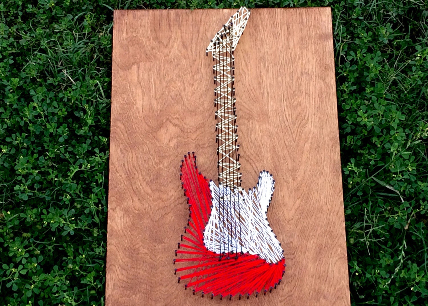 Music Room Decor guitar string art 12 x 18 by madeforyouart