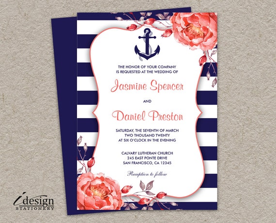 Nautical Invitation Wording 10