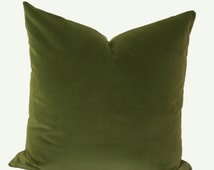 Unique green velvet pillow related items Etsy