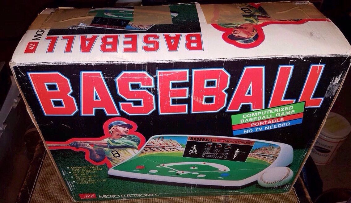 Vintage Baseball Video Game Micro Electronics Baseball