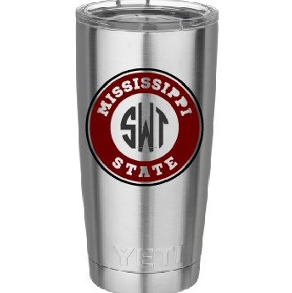 Custom Mississippi State Monogram Vinyl Decal for by Diabeadies