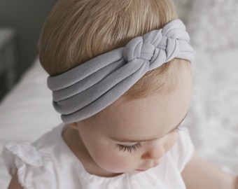 Light Gray sailors knot headband