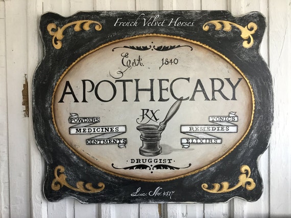 Printable Apothecary Sign