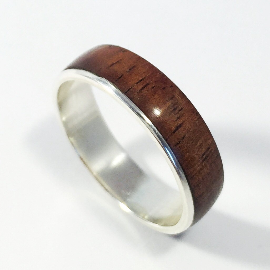 Mens wood wedding band wood ring wood wedding ring mens